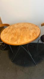 Tafel en twee stoelen bijna gratis, Ophalen, Gebruikt, 100 tot 150 cm, Rond