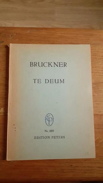Boekje A. Bruckner Te Deum / complete partituur beschikbaar voor biedingen