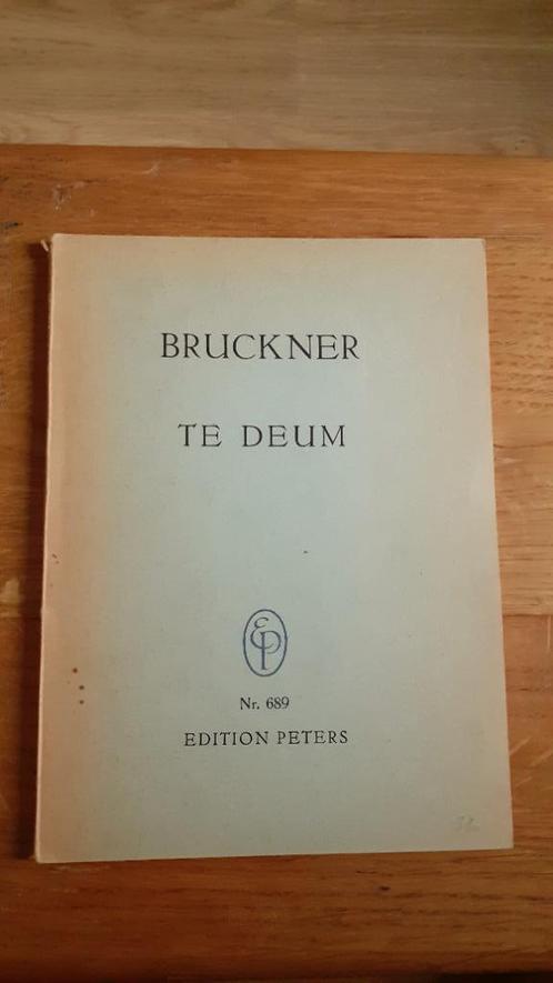 Boekje A. Bruckner Te Deum / complete partituur, Muziek en Instrumenten, Bladmuziek, Gebruikt, Artiest of Componist, Klassiek