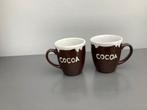 Set van 2 Cocoa Mokken, Huis en Inrichting, Keuken | Servies, Ophalen, Keramiek, Zo goed als nieuw, Overige stijlen
