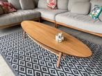 Ovale Salontafel, Ophalen, 50 tot 100 cm, Zo goed als nieuw, 150 tot 200 cm