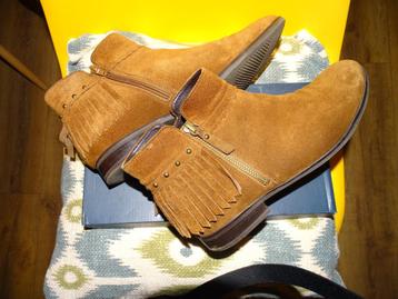GABOR BOHO IBIZA FRANJE LAARS-MT 41 SUEDE ENKELLAARSJE  beschikbaar voor biedingen