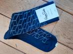 Happy Socks sokken  - Blauw wit Optic  - Maat 41/46 - Nieuw, Blauw, Ophalen of Verzenden, Happy Socks, Nieuw