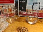 4 dubbelwandige theeglazen,6 drinkglazen nieuw, Glas of Glazen, Nieuw, Ophalen of Verzenden, Glas