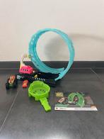 Hot Wheels Monster Trucks Looping Baan - Glow in the Dark, Racebaan, Ophalen of Verzenden, Zo goed als nieuw, Hot Wheels