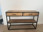 Nieuwe Dressoir/Side Table - Hout & Zwart Metaal, Huis en Inrichting, Tafels | Sidetables, 100 tot 150 cm, Ophalen of Verzenden