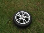 Saab 9-5 alu velgen origineel met zomerbanden 17 inch, Ophalen, Gebruikt, Banden en Velgen, 17 inch