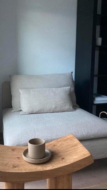 Soderhamn Eenzitter & 100% Belgisch linnen hoes (Bemz) beschikbaar voor biedingen