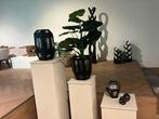 Luxe Kleine Glazen Vaas met Rookglas, Huis en Inrichting, Woonaccessoires | Vazen, Zwart, Nieuw, Ophalen of Verzenden, Glas