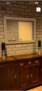 Mooie spiegel met zilveren rand, Ophalen, Minder dan 50 cm, Gebruikt, Minder dan 100 cm