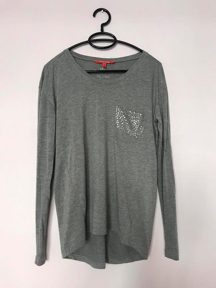 Grijze 38 leuke top Not The Same pailletten notthesame egf, Kleding | Dames, Tops, Zo goed als nieuw, Maat 38/40 (M), Grijs, Lange mouw