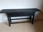 Zwarte sidetable, Huis en Inrichting, Tafels | Sidetables, Ophalen, Zo goed als nieuw, Sober & Sjiek, Overige houtsoorten