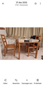 Eethoek hout, Ophalen, Gebruikt, 4 tot 6 stoelen