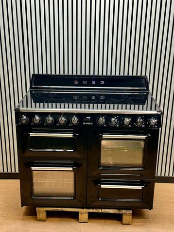 Luxe SMEG INDUCTIE Fornuis zwart hoogglans 110 cm beschikbaar voor biedingen