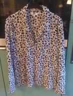 We mooie Blouse met dierenprint. Maat M, Maat 38/40 (M), Bruin, WE, Ophalen of Verzenden