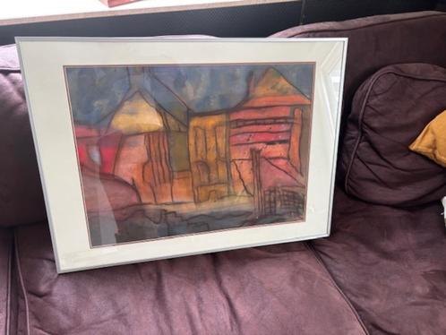 schilderij met op maat gemaakte lijst, Huis en Inrichting, Woonaccessoires | Schilderijen, Tekeningen en Foto's, Zo goed als nieuw