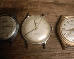 3 vintage mechanische horloges, Ophalen of Verzenden, Staal, Overige merken, 1960 of later