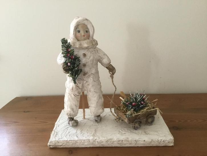 Wattenpopje/wattenpopjes/oude kerstdecoraties/, Diversen, Kerst, Zo goed als nieuw, Ophalen of Verzenden