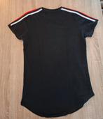 Zwart T-shirt en joggingbroek met strepen, Ophalen of Verzenden, Zo goed als nieuw, Maat 48/50 (M), Zwart