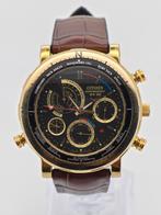 Citizen Chronograph WR 100 horloge - Functies Defect, Staal, Ophalen of Verzenden, Leer, Gebruikt