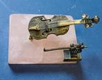 Miniatuur Viool met Strijkstok, Antiek en Kunst, Ophalen of Verzenden