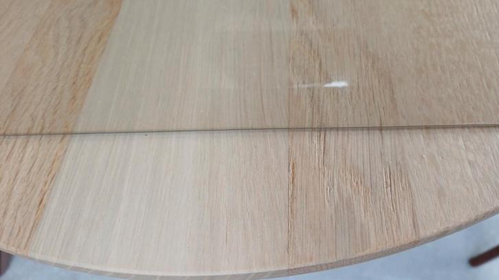 Transparant tafelzeil 2mm dik, Huis en Inrichting, Tafelkleden, Gebruikt, Rechthoek, Binnen, Buiten, Ophalen