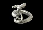 Massief zilveren ratelslang miniatuur, Ophalen of Verzenden, Zilver