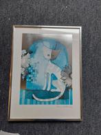 Lijst met poster Rosina Wachtmeister kat, Ophalen of Verzenden