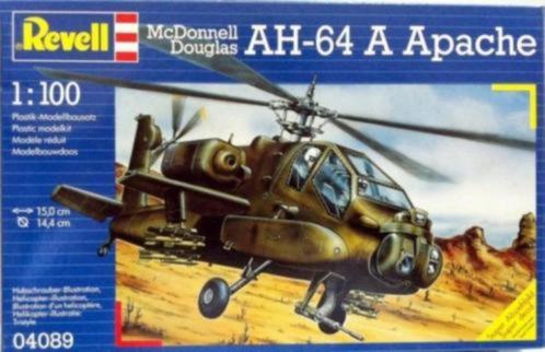 Revell McDonnell Douglas AH-64A Apache (04089) SHF, Hobby en Vrije tijd, Modelbouw | Vliegtuigen en Helikopters, Nieuw, Helikopter