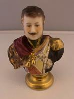 Antiek porseleinen buste van een militair figuur, Antiek en Kunst, Antiek | Keramiek en Aardewerk, Ophalen of Verzenden