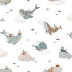 Sale Kinderbehang Walvissen in de Zee Lilipinso, Nieuw, Ophalen of Verzenden, Wanddecoratie, Lilipinso
