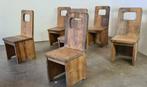 Brutalist eetkamerstoelen, Ophalen, Gebruikt, Onbekend, Vier