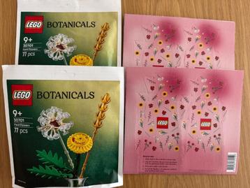 Lego botanical veldbloemen met vaasje Ongeopend 2 stuks beschikbaar voor biedingen