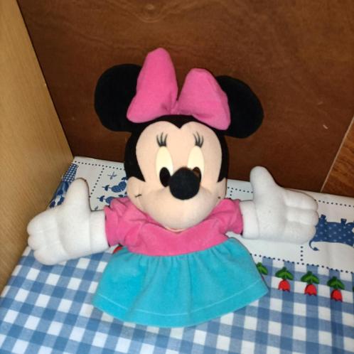 Minnie Mouse handpop Mattel Arcotoys 28 cm, Kinderen en Baby's, Speelgoed | Knuffels en Pluche, Ophalen of Verzenden