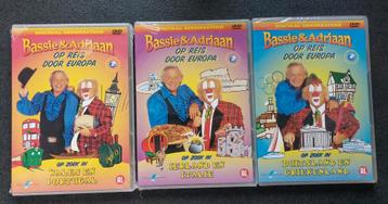 3 dvd's Bassie en Adriaan op reis door Europa ( gesealed) beschikbaar voor biedingen