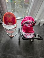 Baby born kinderstoel en (merkloos) wandelwagen, Kinderen en Baby's, Speelgoed | Poppen, Ophalen, Gebruikt, Overige typen