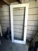 Binnendeur opdek met glazen ruit, Ophalen, 80 tot 100 cm, Binnendeur, Zo goed als nieuw