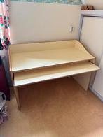 Bureau met uitschuifbaar blad, zandkleurig/licht okergeel, Ophalen, Gebruikt, Bureau