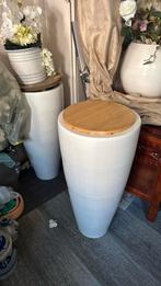 Hoge vazen 80 cm 2 stuks, Overige kleuren, Ophalen of Verzenden, 75 cm of meer, Glas