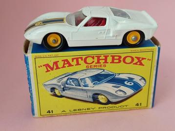 FORD G.T RACER MATCHBOX NO41 ONBESPEELDE STAAT MET DOOSJE beschikbaar voor biedingen