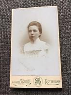 CDV, Vrouw, Ateliers Schotel, Rotterdam, Carte de Visite, Verzamelen, Gebruikt, Foto, Voor 1940, Verzenden