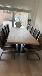 Eettafel met Stoelen - Zo Goed Als Nieuw, Ophalen, Eikenhout, 200 cm of meer, 50 tot 100 cm
