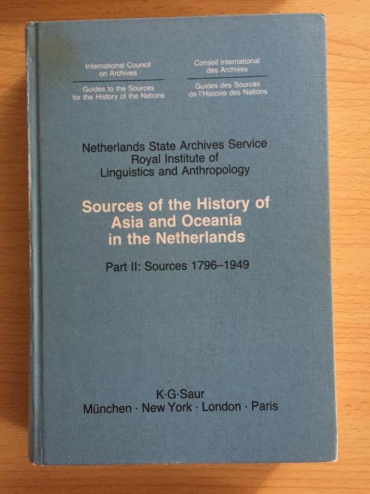 Archieven voor geschiedenis van Azië vanaf 1796 in Nederland, Boeken, Overige Boeken, Gelezen, Ophalen of Verzenden