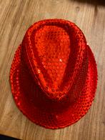 Rode glitter hoed, Ophalen of Verzenden