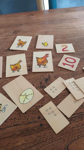 Janbibejan Houten Educatief Spel - Kip en Ei beschikbaar voor biedingen
