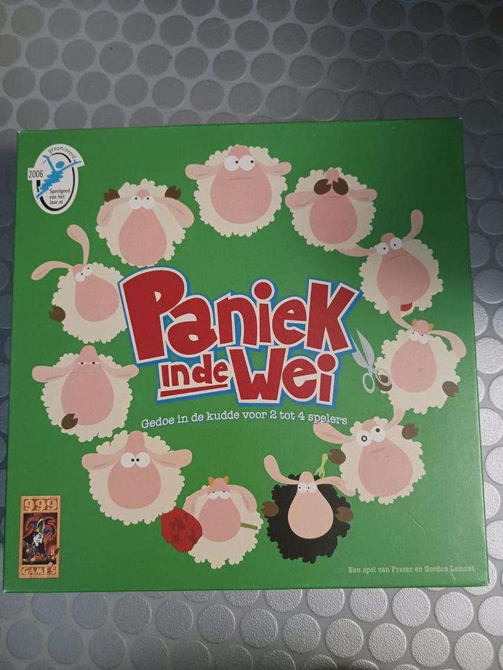 Paniek in de Wei - 999 Games - Compleet, Hobby en Vrije tijd, Gezelschapsspellen | Bordspellen, Ophalen