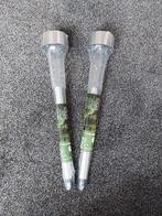 2x Solar Light lamp diameter 5,3 x hoogte 39 cm, Tuin en Terras, Zonne-energie, Kunststof, Minder dan 50 watt, Nieuw