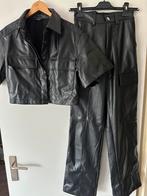 Amy & Ivy set van kort jasje en cargo broek met elastiek XS, Kostuum of Pak, Zwart, Ophalen of Verzenden, Maat 34 (XS) of kleiner