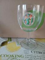 Bierglas verboden vrucht 1 van br hoegaarden en 1 van br klu, Ophalen of Verzenden, Zo goed als nieuw, Glas of Glazen, Overige merken