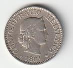 10  rappen   1881  Zwitserland. km. 27 ( 0,65 ), Postzegels en Munten, Munten | Europa | Niet-Euromunten, Ophalen of Verzenden